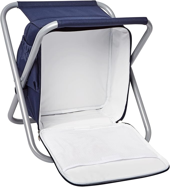 Let's Make Memories Personalized Backpack Cooler Travel Chair - for Dad Grandpa 16”Lx15”Wx22”H