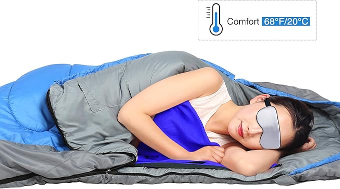 REDCAMP Fleece Sleeping Bag Liner for Adult Warm or Cold Weather 75 Long Full Sized Zipper Camping Blanket for Outdoor Indoor Used with Sack Navy Blue