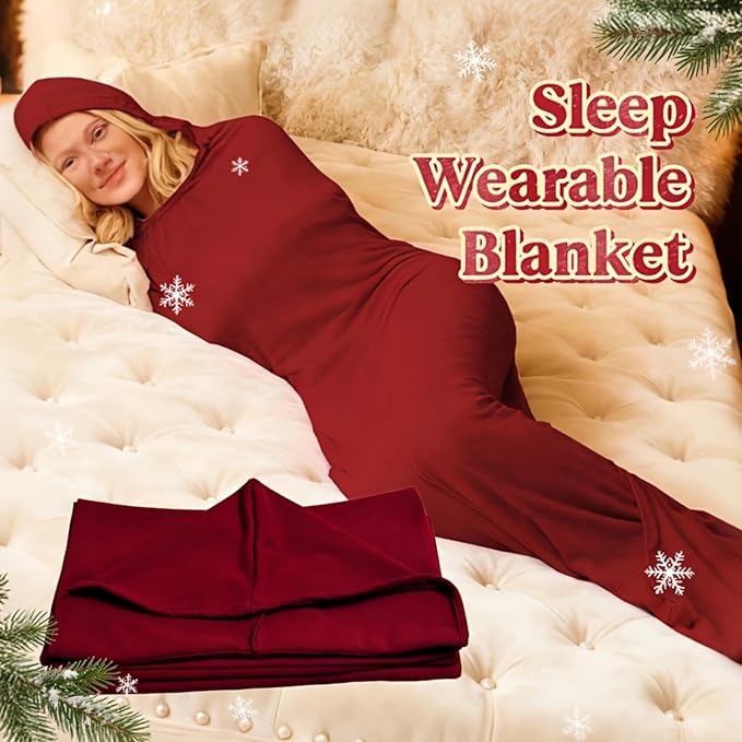 Wearable Sleep Pod Hug Blanket for Adults Portable Sleeping Bag for Stress Relief and Better Sleep Ideal Travel Companion