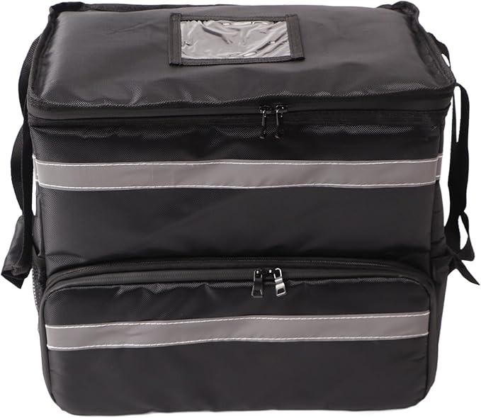 Food Delivery Backpack Insulated Backpack for Food Delivery Large Capacity for Pizza and Meals Thermal Material for Catering and Transport