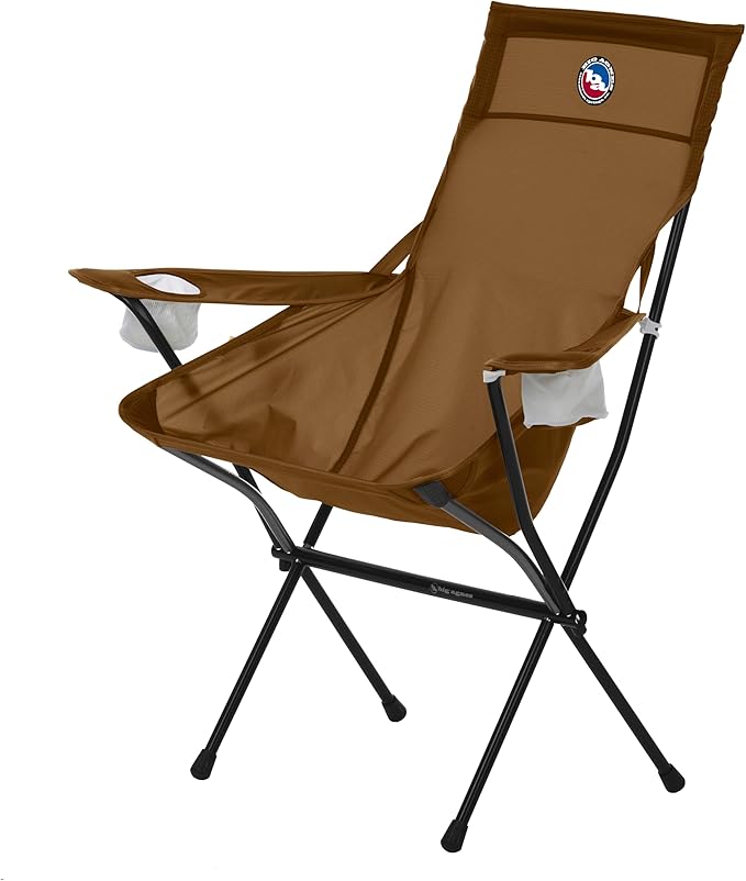 Big Agnes Big Six Armchair - Deluxe Comfort with Built-in Cup Holders | Tall Back Wide Seat | Packable &amp Quick Setup | Lightweight Backpacking &amp Camping Chair