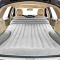 SUV Air Mattress Double-Sided Thick Flocked Car Air Mattress with Built-in Pump &amp Pillow Complete Sleeping Accessories for Auto Camping &amp Road Trips（Light Grey）
