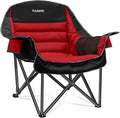 Oversized Camping Chair Portable Folding Camping Chairs with Side Pocket Cup Holder and Carry Bag Heavy Duty Outdoor Camping Chairs for Adults Fishing Sports Trip up to 400lbs Style 5