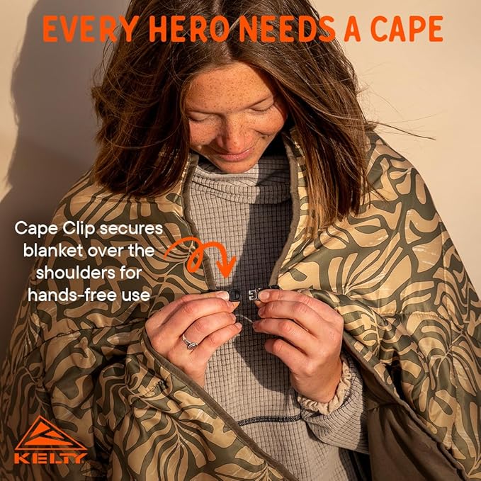 Kelty | Bestie Blanket Fern - Compact Versatile Large 1P Camp Blanket - Twin
