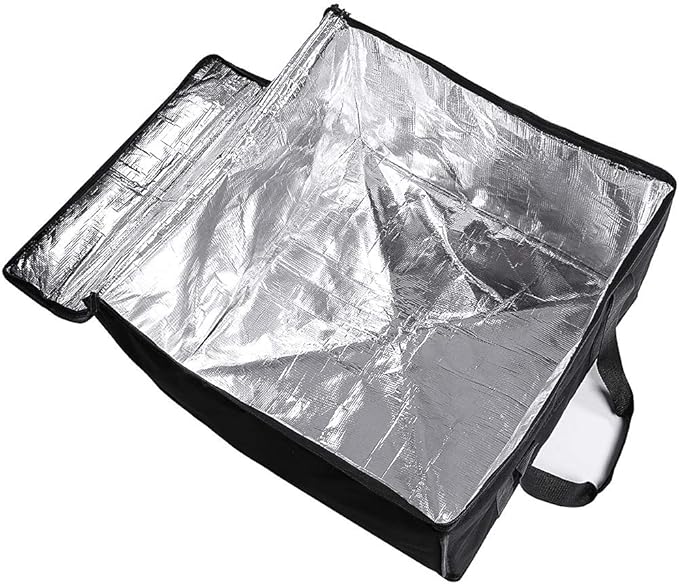 cherrboll Insulated Pizza Delivery Bag 20 by 20 by 14 -Inch Commercial Grade Food Delivery Bag Moisture Free