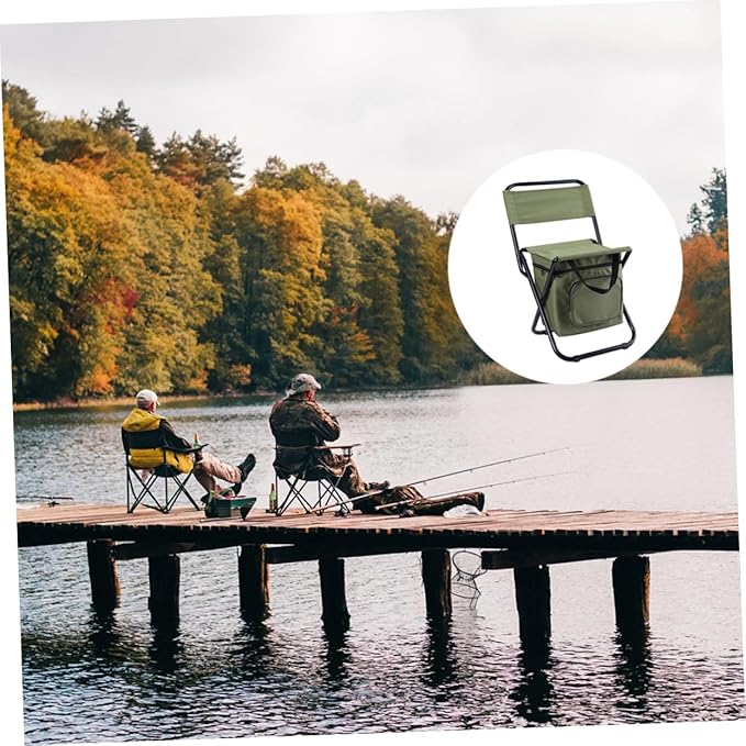SUPVOX Tube Frame Portable Camping Chairs Outdoor Chair Insulation and Storage