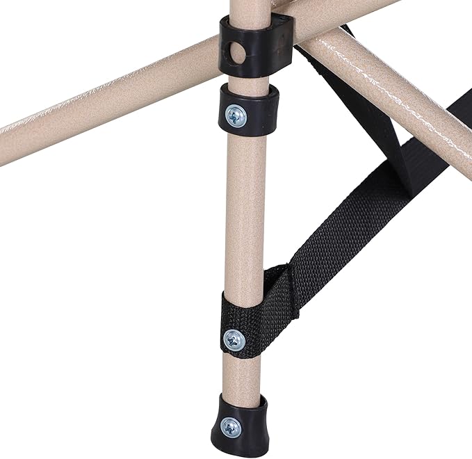 Folding Camping Cot for Adults with Carry Bag Side Pocket Outdoor Portable Sleeping Bed for Travel Camp Vacation 330 lbs. Capacity Black