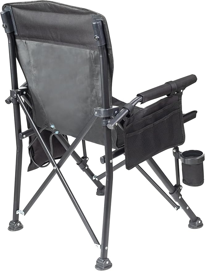 Gobi Heat Zephyr Dual Zone Cooled Camping Chair – Water Circulatory System USB Rechargeable Battery 2 Cooling Zones – Padded Arms Cup Holder &amp Carrying Case – Wind &amp Water Resistant