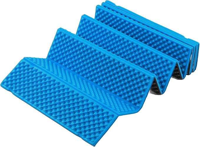 Double Egg Crate Sleeping Pad Foldable Thickened Foam Sleep Mat for Outdoor Camping 186x57CM