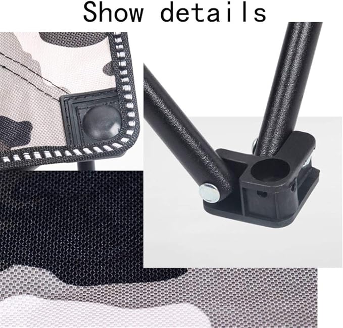 Light Camping Hiking Fishing Folding Chair from Steel Frame for Outdoor Camouflage Portable Leisure Picnic Beach Foldable Chair Seat with Free Bag (Quantity : 2)
