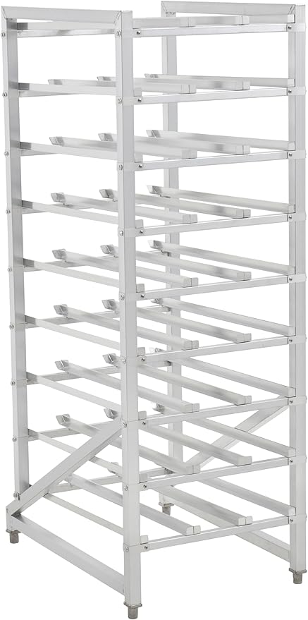 Full Size Stationary Aluminum Commercial Can Rack - Knocked Down (32L-041)