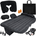 VaygWay Inflatable Car Air Mattress – Air Bed w/Pump Kit –Back Seat – Camping Vacation Blow up Bed Cushion - Sleeping Pad w/ 2 Pillows (Inflatable Car Mattress Neck Pillow Ear Plugs Eye Shields)