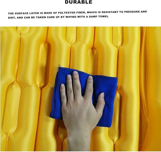 Inflatable Mattress Portable Lightweight Mouthpiece Type Fast Inflation Moisture-Proof Inflatable Air Cushion Suitable for Outdoor Camping Camping Family