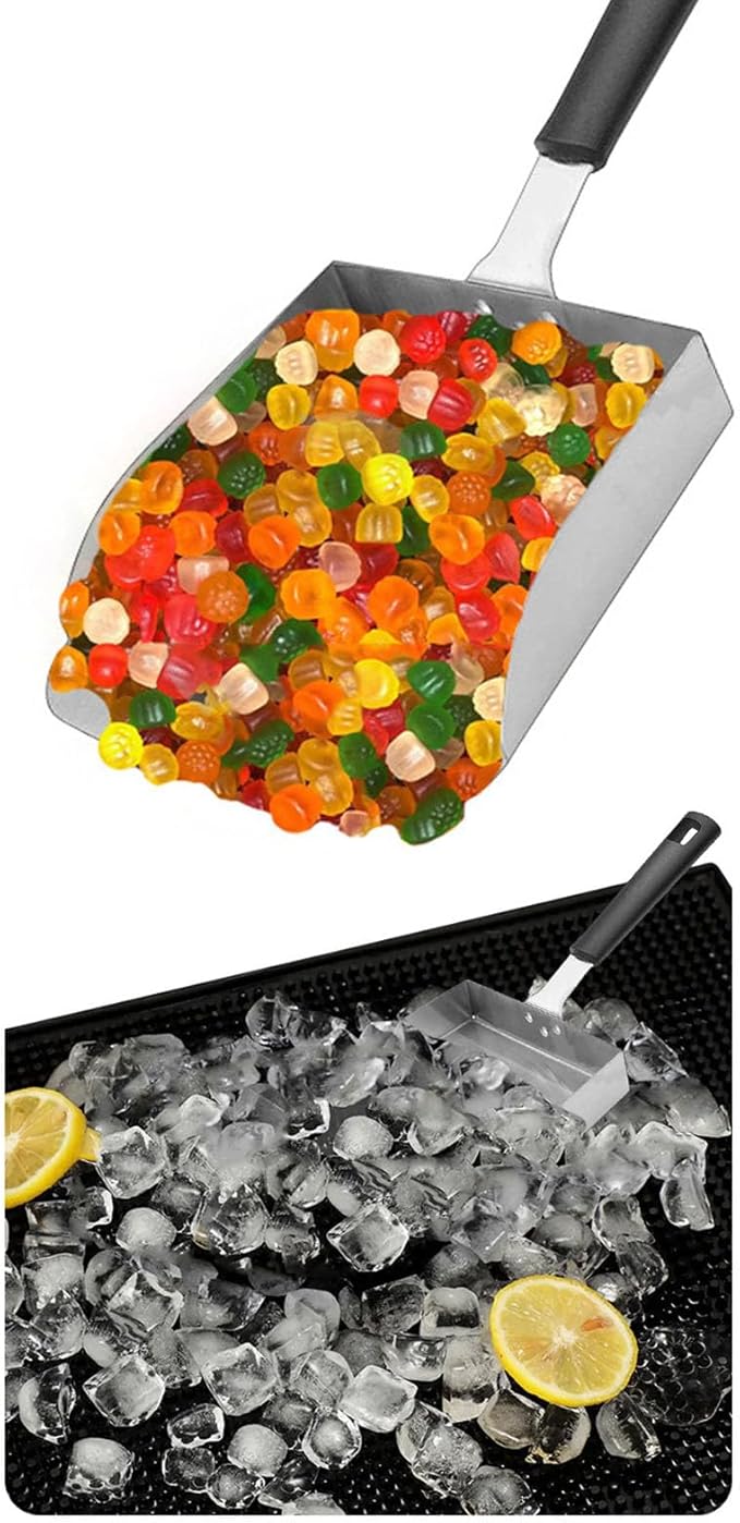 Large Griddle Scoop Stainless Steel Grilling Food Mover Food Shovel Burger Spatula for Stir Fry Cook