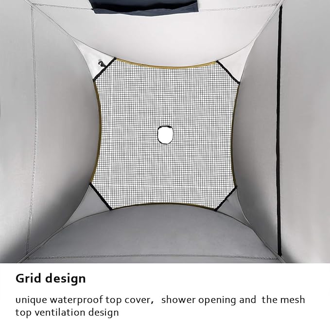 ROPODA Pop Up Tent 83inches x 48inches x 48inches Upgrade Privacy Tent Porta-Potty Tent Includes 1 Removable Bottom 8 Stakes 1 Removable Rain Cover 1 Carrying Bag