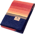 Chubbuck 100% Wool Blanket Camping (60 x 84) - Large Warm Blanket for Camping Emergency Outdoor Concerts and Home Use - Reversible Fire Retardant Soft and Warm Blankets for Winter (Sunset)