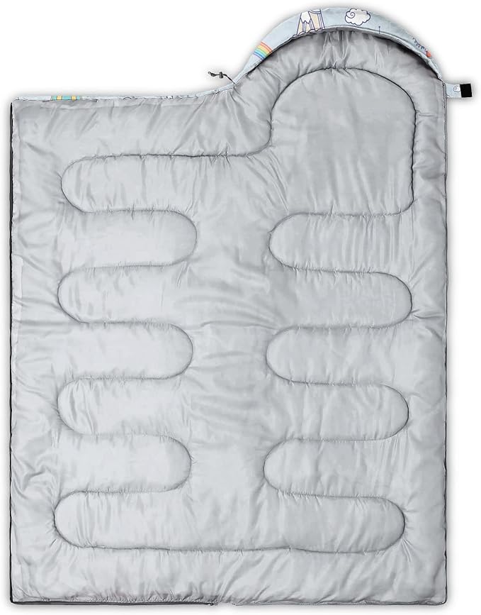 Kids Sleeping Bag for GirlUnicorn Castle Print-Lightweight Warm Portable Outdoor Indoor-Waterproof Cold Weather Resistant Sleeping Bag for Camping Hiking(Unicorn Castle)