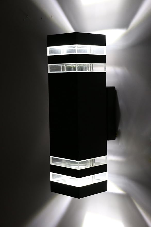 14W E27 LED-bulb-replaceable Wall Sconces Outdoor Up/Down Light Pure White