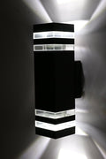 14W E27 LED-bulb-replaceable Wall Sconces Outdoor Up/Down Light Pure White