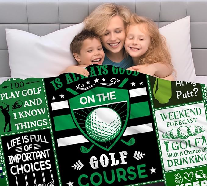 Unique Golf Blanket Gifts for MenFunny Golf Accessories Golfer Throw Blanket Cool Golfing Gifts Idea for Golfers Men Women Adults Boys 60X50