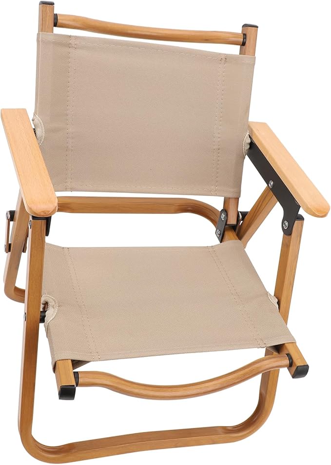 Kids Camping Chair Stylish Foldable Camp Chair for Children Under 6 Years Old for Travel Camping Garden Lawn | Aluminum AlloyWoodCanvas