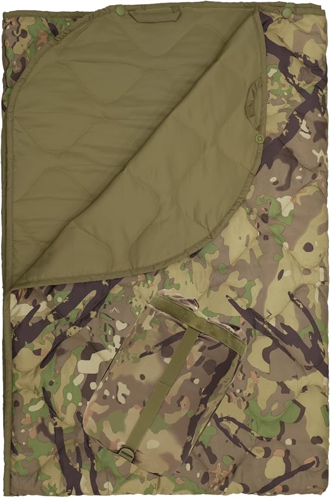 Poncho Liner Military Outdoor Camping Blanket for Travel Beach Grass Picnic Car Emergency Outdoor Survival