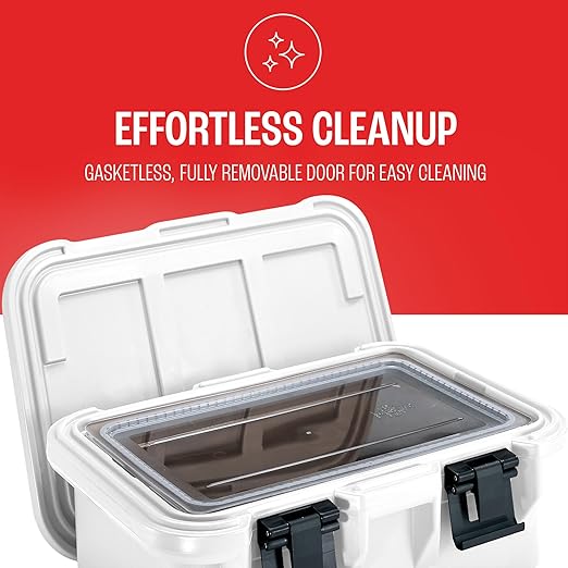 Cambro Insulated Food Pan Carrier - 6 Inch Deep Hotbox and Food Warmer for Catering &amp Transport - Top Load S-Series (Gray)