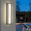 Outdoor Wall Light LED 32W Modern Exterior Wall Sconce with Resin Shade - 32.8in Rectangle Waterproof Porch Lighting Fixture IP65 for GarageFront DoorPatio