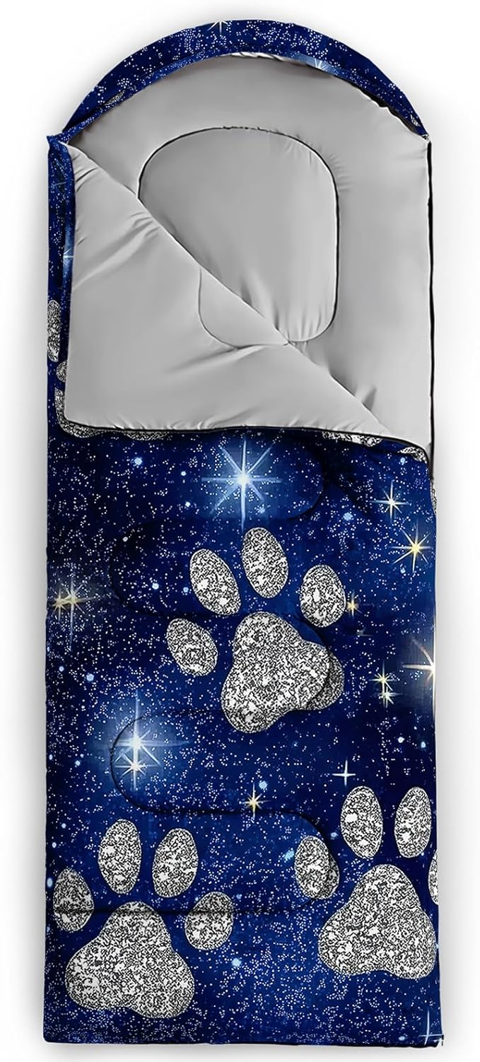 AILONEN Cartoon Camping Sleeping Bag for Boys Girls AdultsLightweight &amp Waterproof3 Season Warm &amp Cold WeatherPortablePrinted Sleeping BagTravelingCampingHiking