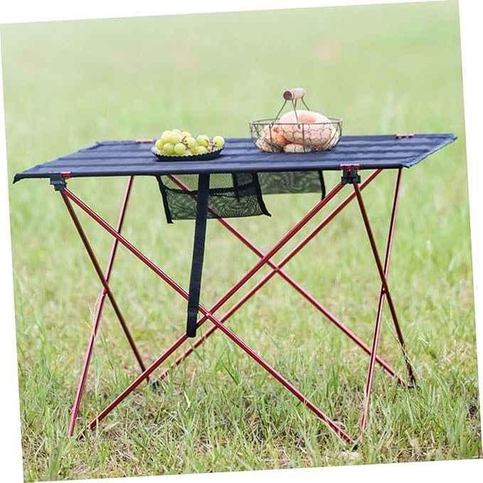 Portable Folding Camping Table Aluminum Outdoor Beach Picnic Table Pop up for Camping Hiking