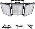 LED Flood Light Outdoor STASUN 480W 48000lm 6000K Daylight White IP66 Waterproof Commercial Parking Lot Light3 Heads for Yard Street Stadium House Floodlight Bright Security Lights for Outdoor Area