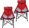 SUNNYFEEL High Back Camping Chair for Adults 2 Pack Lightweight Camping Chair Support 250 lbs Heavy Duty Folding Chair Design Portable &amp Collapsible Camping Chairs for Outdoor Camp Beach Picni