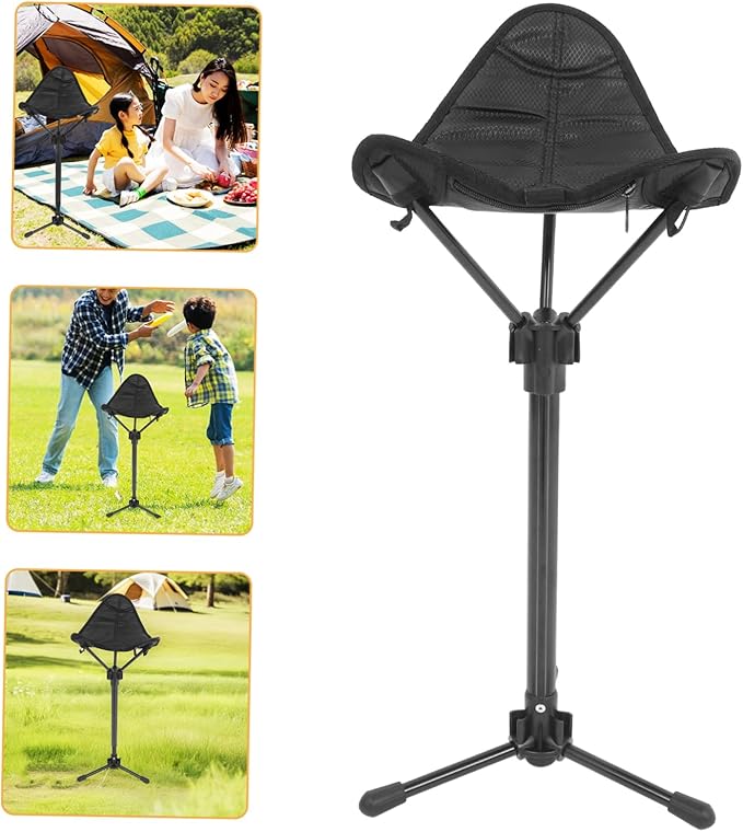 Portable Stool Telescoping Height for Camping Hiking Fishing and Outdoor Activities Lightweight and Outdoor Folding Chair