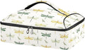 Casserole Carrier Elegant Pattern DragonfliesInsulated Casserole Carrier for Hot or Cold Food Thermal Lunch Tote for Potluck Parties Picnic Beach Fits 9 x 13 Inches Baking Dish