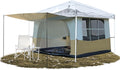 REDCAMP Canopy Camping Tent for Pop Up Canopy Tent Inner Tent Converts Straight Leg 10'x10' or 10'x20' Canopy into Camping Tent Fits 4-6 Person(Frame/Shelter NOT Included)