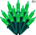 200 Count Green LED Christmas Lights 66 ft Green Wire UL Certified Commercial Grade Holiday String Light Set (Green)