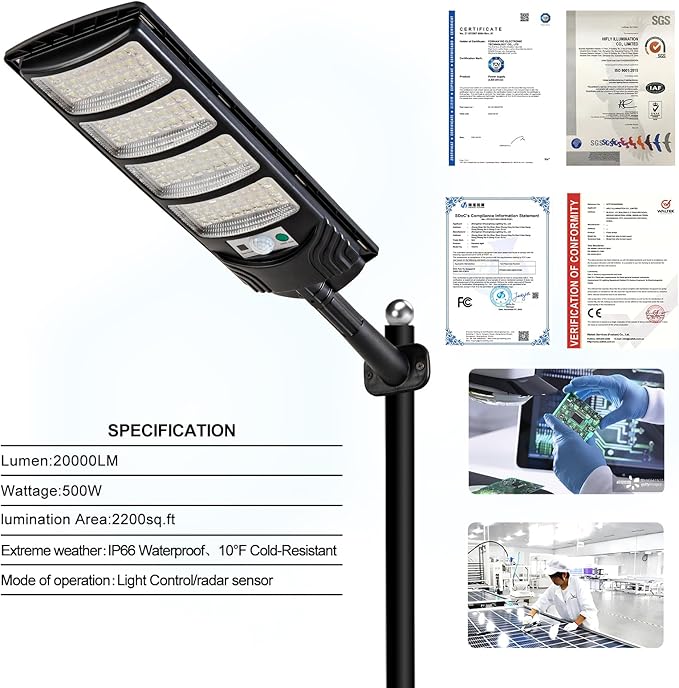 Solar Street Lights Outdoor Waterproof LED Dusk to Dawn Solar Light Flood Lights with Motion Sensor and Remote Control for Exterior Wall Patio Yard Deck GardenParking Lot Lights(2-Pack)