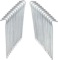Angoily 25pcs Metal Tent Pegs Galvanized Iron Camping Stakes Outdoor Tent Nails for Ground Fixing Awning Rope Anchors Sturdy Garden Spike for Hiking and Shelter