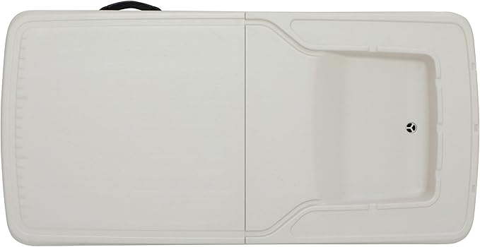 LIFETIME 4 Foot Folding Fish Fillet Cleaning Table with Sink - for Camping Picnic Garden Outdoors