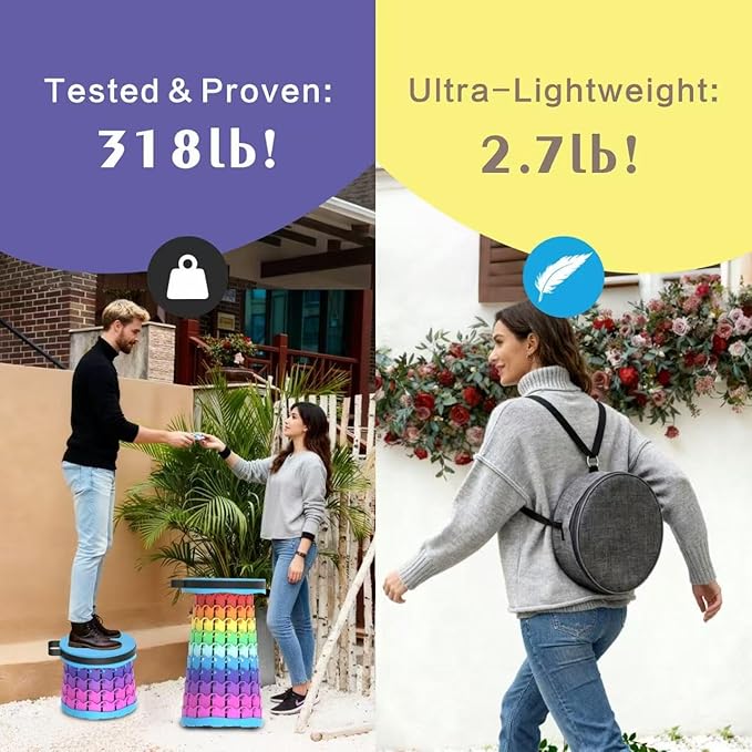 Portable Folding Chair (Rainbow)