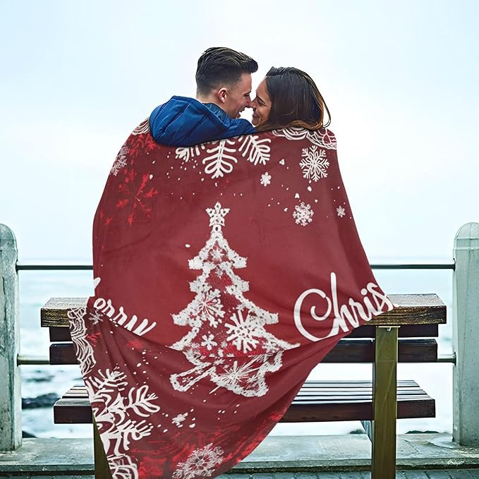 Christmas Tree Winter Lightweight Fuzzy Comfy Blanket Throw Comfy Throw Blanket for Living Room Sofa BedParty 50x70