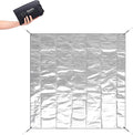 Naturehike Aluminum Foil Foldable Picnic Blanket Ultralight Ground Sheet Mat Waterproof Camping Tarp Sleeping Pad for Outdoor PicnicCampingBeaches Storage Bag Included (78.74×78.74)