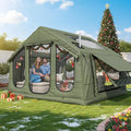 YOLENY 4-6 Person Glamping Tent with Clear Skylight Pump &amp Stove Jack 97 SFT Spacious Large Tents for Outdoor Camping 4 Season Water-Resistant