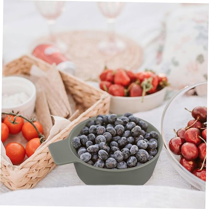 HANABASS 1 Set Portable Outdoor Dinnerware Reusable Plastic Bowl and Plate Kit for Camping Picnics and Travel Lightweight Dining Essentials for Side Dishes and Snacks