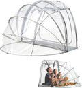 Weather Sports Tent for 4-Person Bubble Tent Waterproof Outdoor Sun Shelter with Spacious Interior and Ultra Visibility for Winter Cold Protection Camping（US Fast Arrival） 235x200x150cm