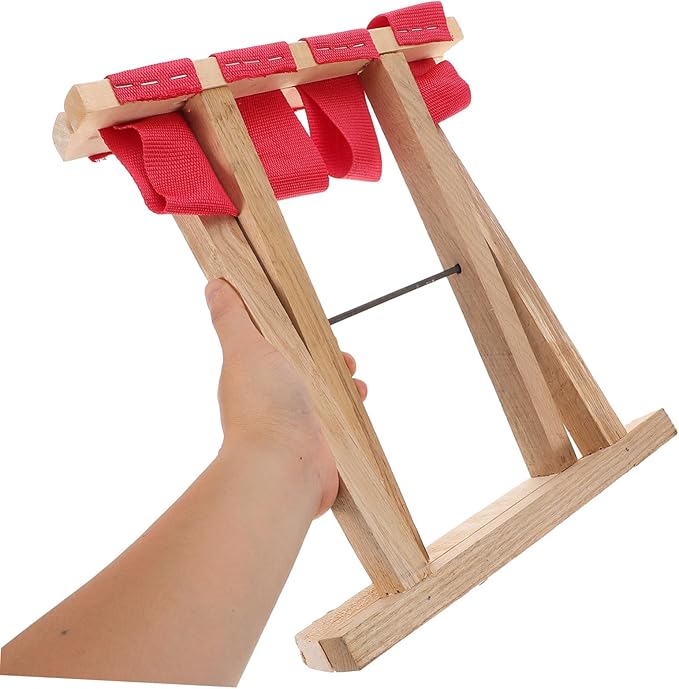 SUPVOX Outdoor Folding Stool Angler Sitting Bench Compact Portable Wooden Camping Fishing Picnic Seat