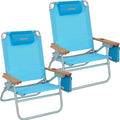 #WEJOY Folding Webbed Lawn Beach Chair - Heavy Duty Portable Outdoor Chair with Hard Armrest for CampingGardenConcertsFestivals and Sand Picnic BBQ265 LBS