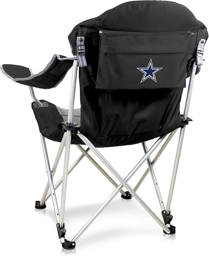 Picnic TIME NFL Unisex-Adult NFL Reclining Camp Chair Beach Chair for Adults Sports Chair with Carry Bag