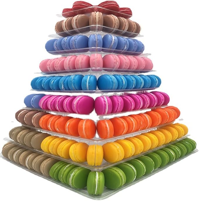 9 Macaron Tower Cupcake Holder Stackable Cookie Dessert Rack Display Stand for Cake Stand for Table