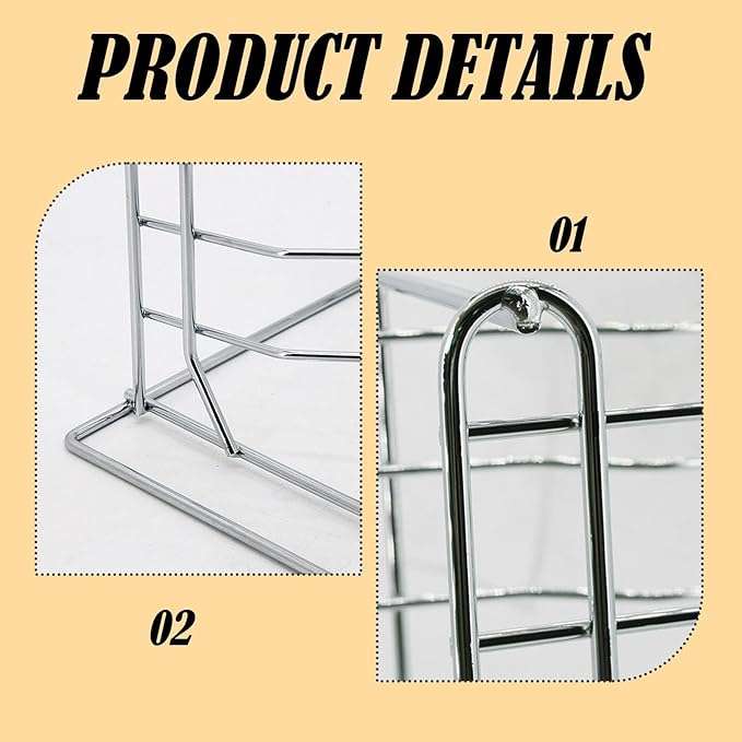 14 Tier Pizza Pan Rack 12x12x27 Inch Metal Organizer for Commercial &amp Home Kitchens Space Saving Ventilation Design